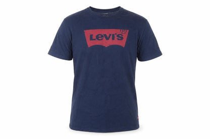 Levi's Men's Blue Medium Logo Crew Neck T-Shirt