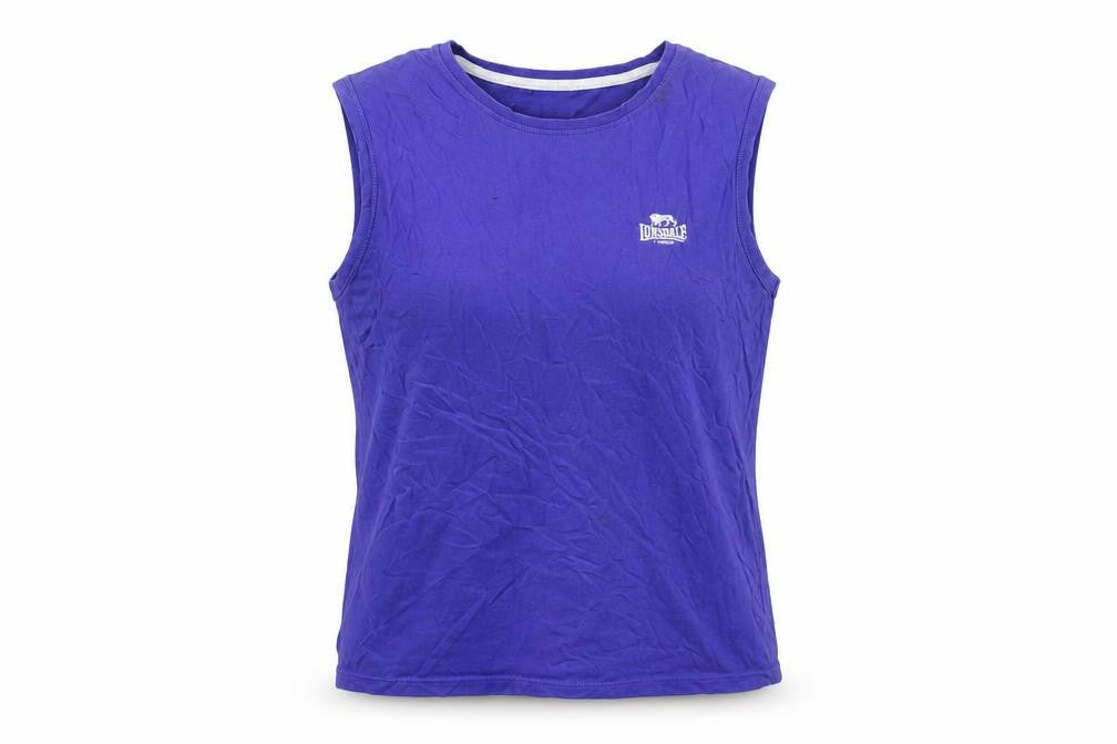 Lonsdale Unisex Purple Tank Top M Cotton Casual