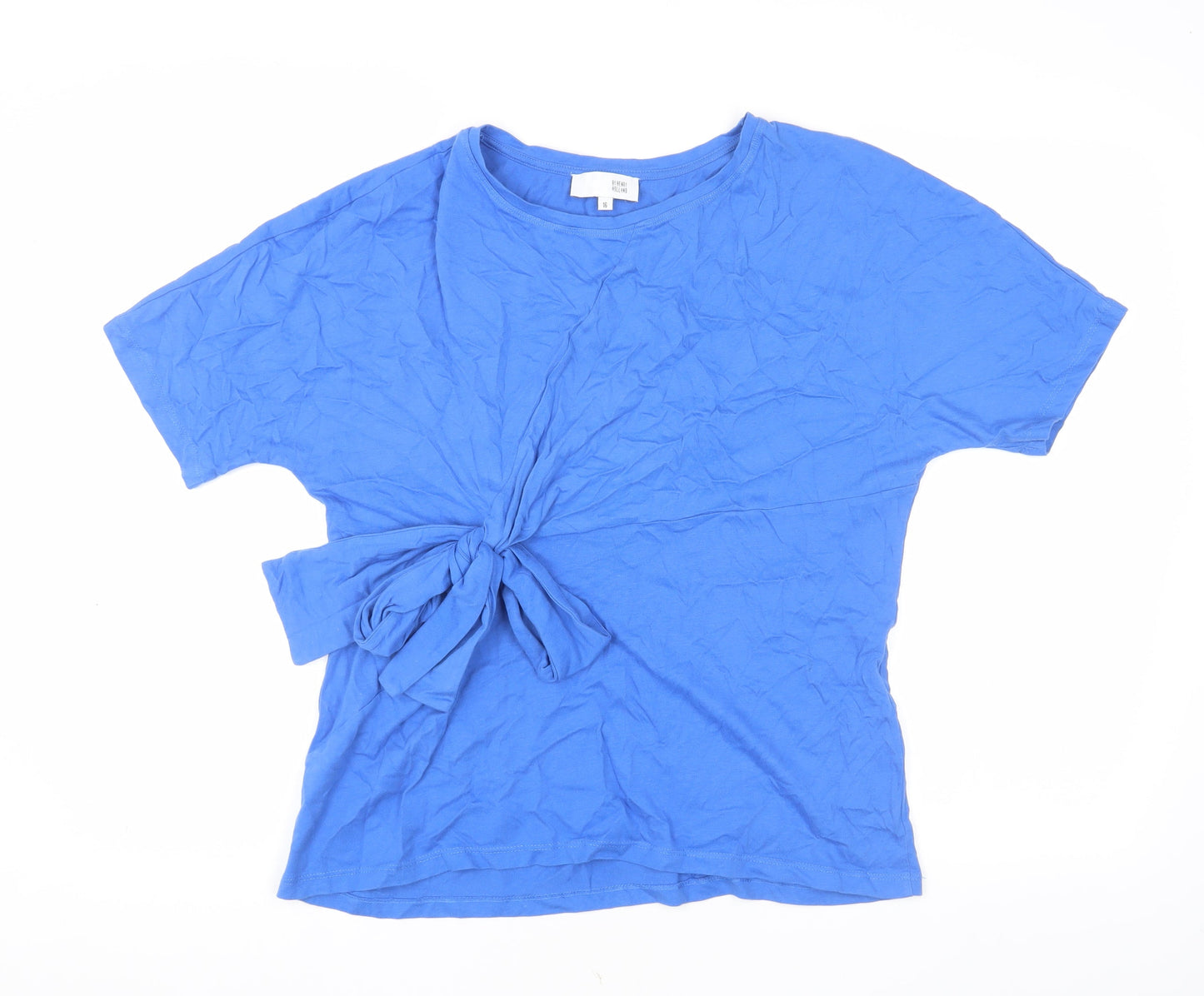 By Henry Holland Women's Blue T-Shirt, Size 16, Casual