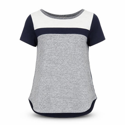 Oasis Women's Multicoloured XS Colourblock T-Shirt