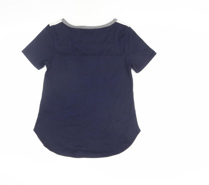 Oasis Women's Multicoloured XS Colourblock T-Shirt