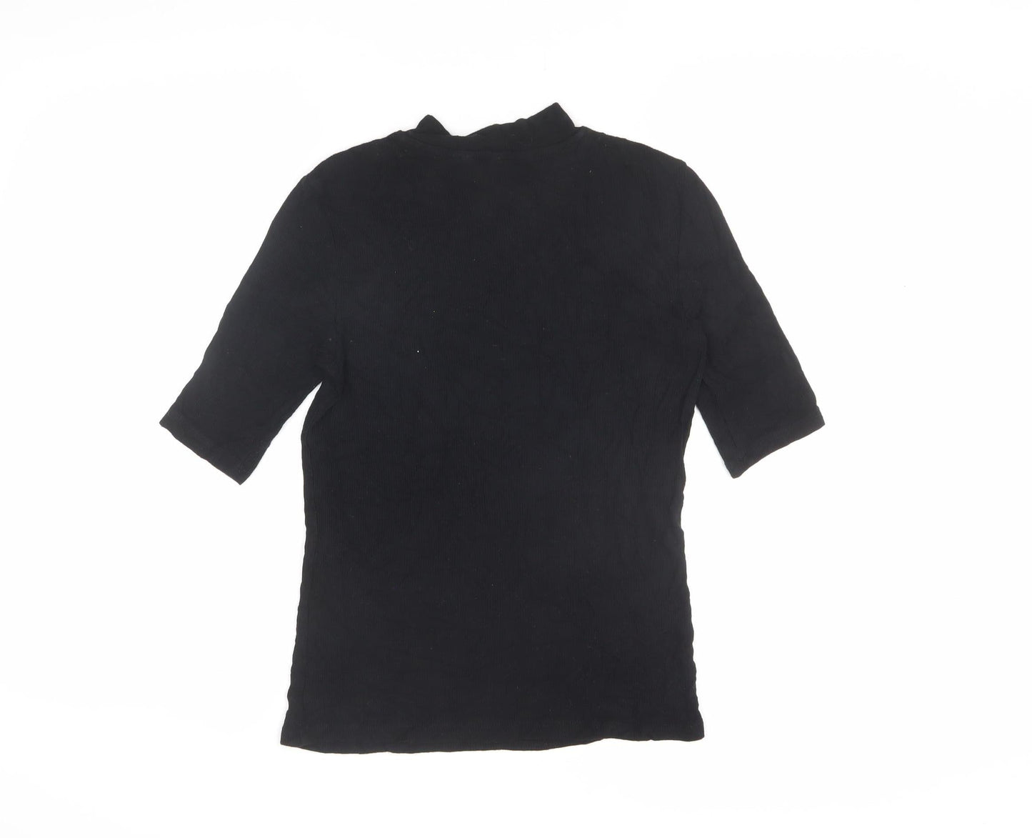 Vero Moda Black Mock Neck Women's T-Shirt Size S