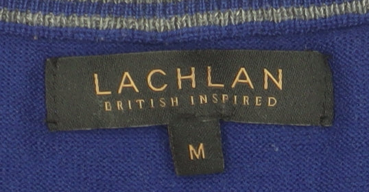 Lachlan Men's Blue Pullover Jumper M