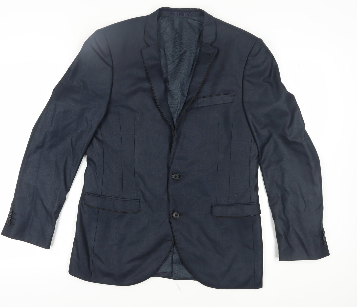 Next Men's Blue Blazer Size 40 Regular Fit Business