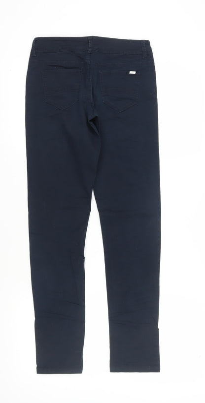 RESERVED Women's Black Skinny Trousers Size 6 Cotton