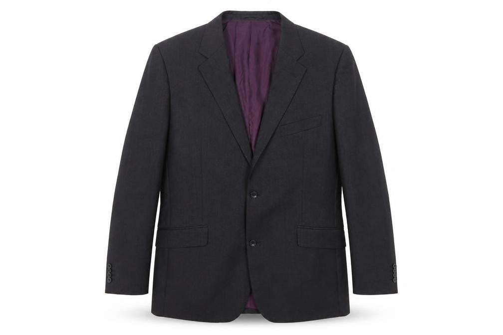 T.M. Lewin Men's Grey Wool Blazer Size 44R Formal
