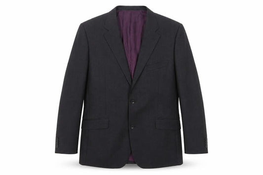 T.M. Lewin Men's Grey Wool Blazer Size 44R Formal
