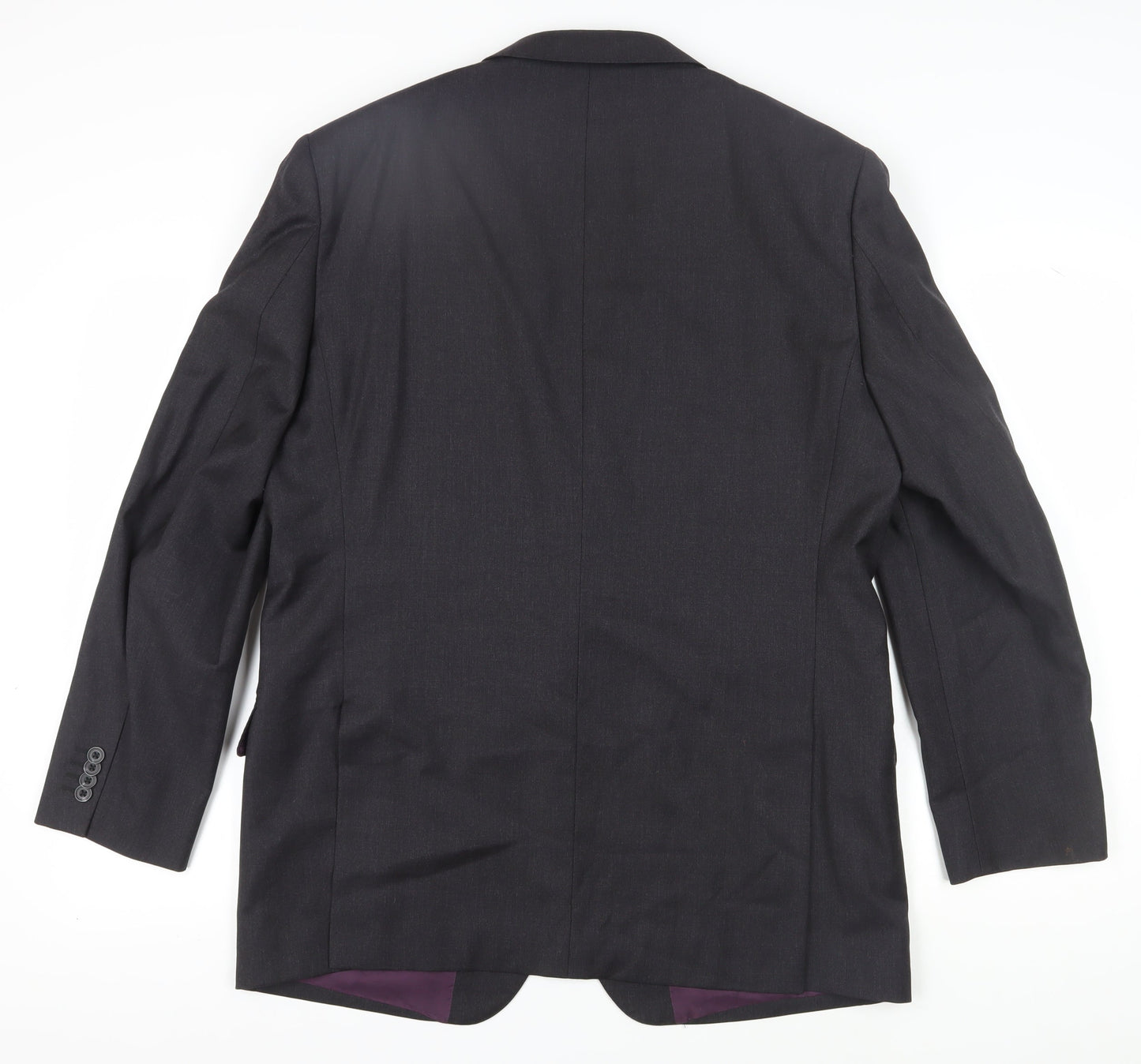 T.M. Lewin Men's Grey Wool Blazer Size 44R Formal