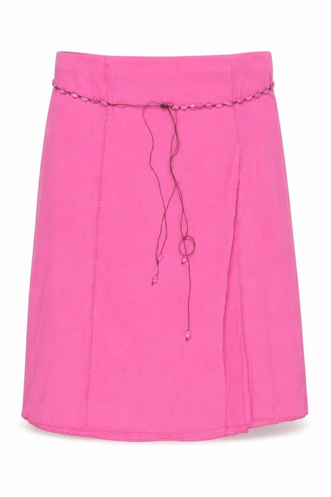 Ann Harvey Women's Pink Plus Size Beaded Skirt