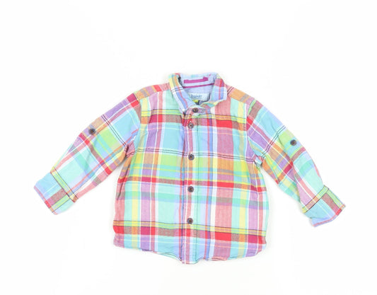 Baker by Ted Baker 12-18M Unisex Multicoloured Plaid Shirt