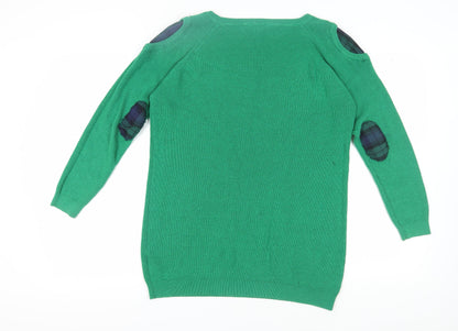 Dorothy Perkins Women's Green Cold Shoulder Jumper
