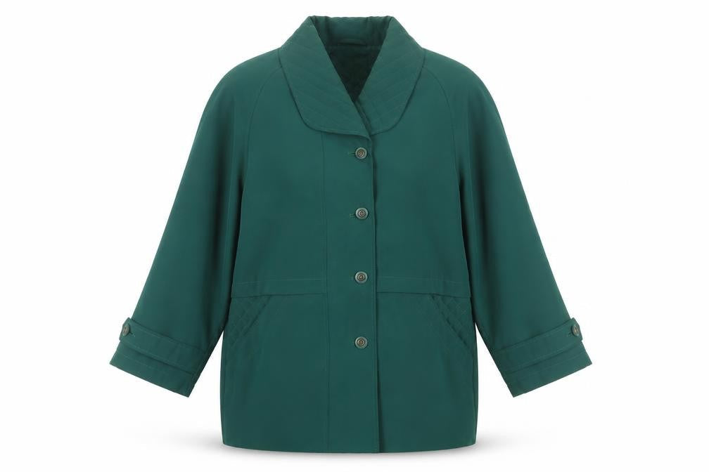 Eastex Women's Green Classic Button Coat Size 12