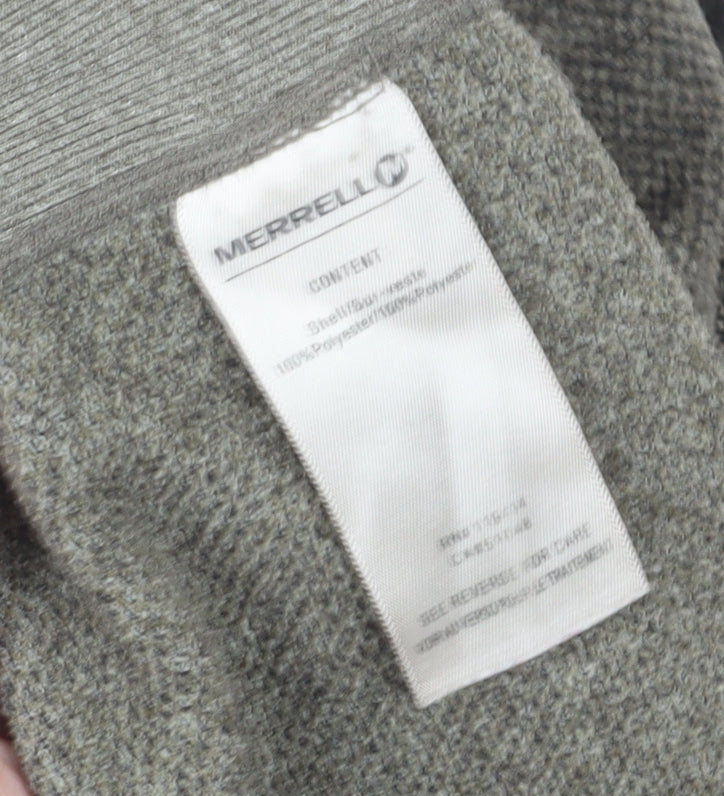 Merrell Men's Grey 1/4 Zip Knit Sweatshirt M