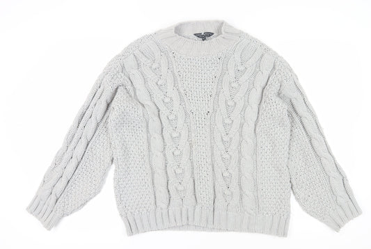 Dorothy Perkins Women's Ivory Crew Neck Jumper, Size S