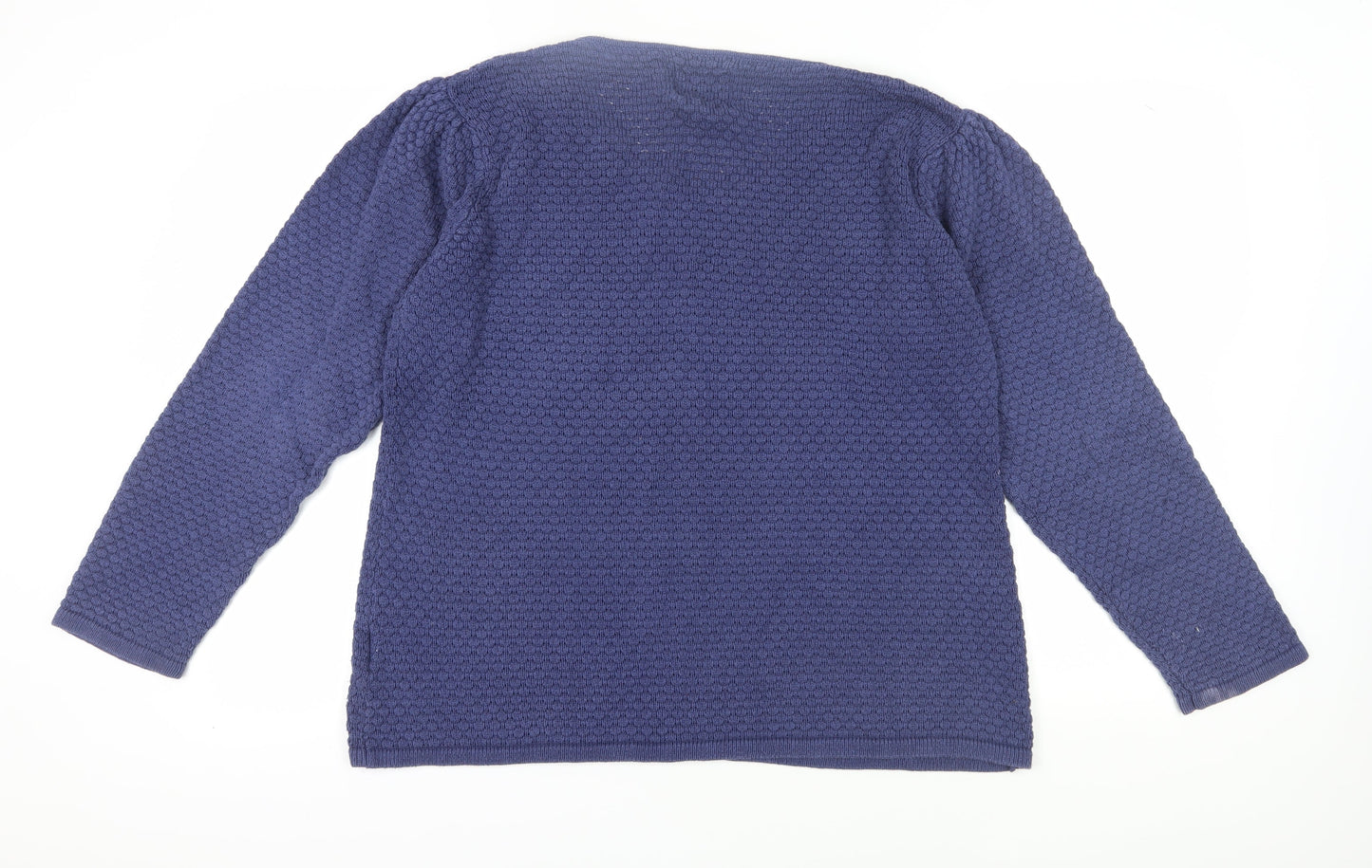 Marc Lauge Men's Blue Waffle-Knit Pullover, 2XL