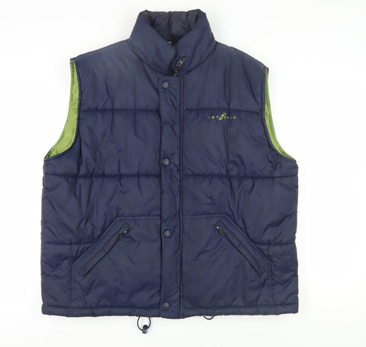 Intrepid Men's Blue Puffer Waistcoat L - Casual Stylish Layer