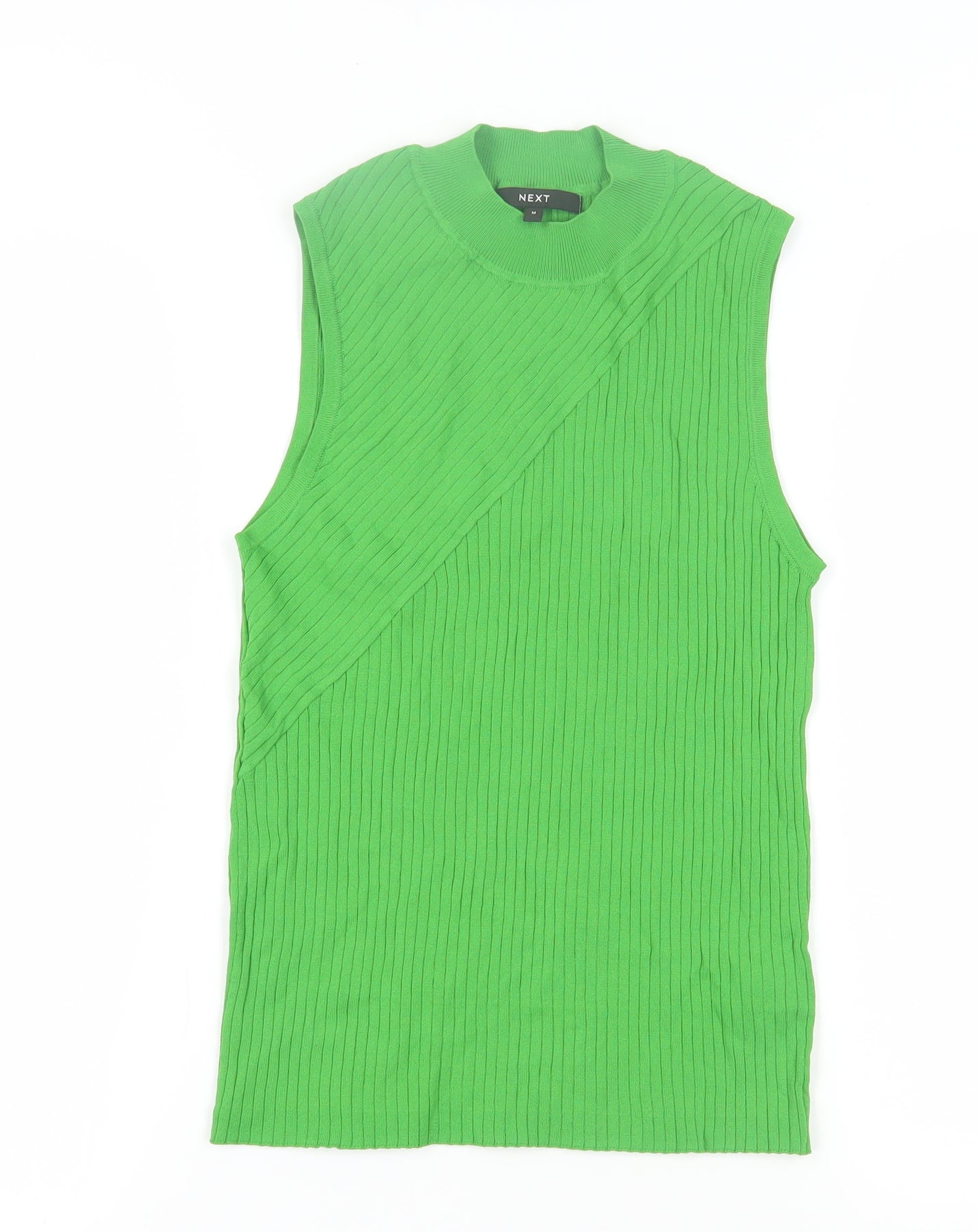 Next Women's Green Sleeveless Mock Neck Tank