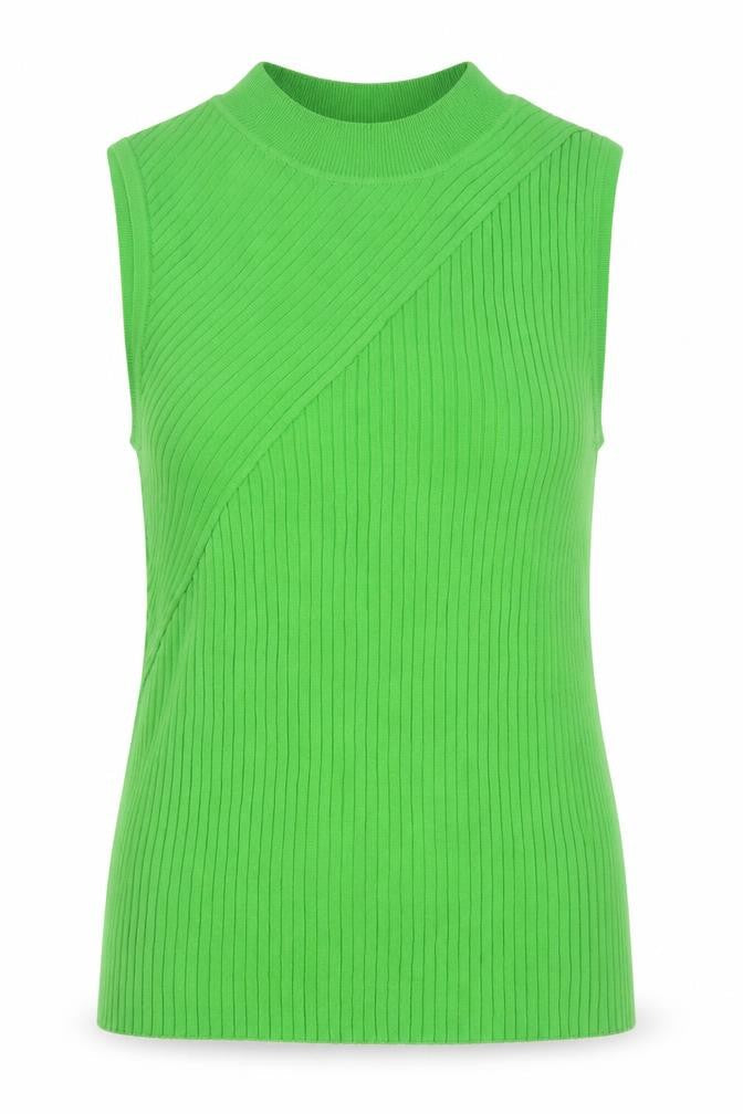Next Women's Green Sleeveless Mock Neck Tank