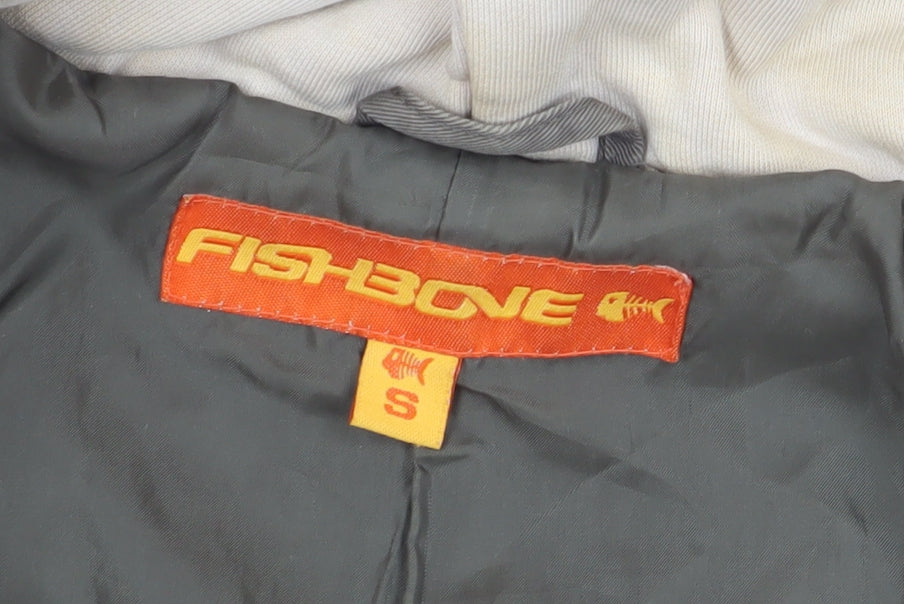 Fishbone Women's Grey Hooded Jacket, Size S, Casual Style