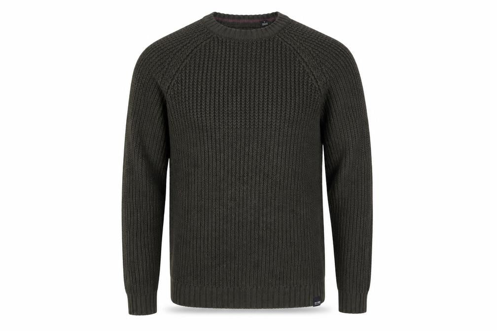 Only & Sons Men’s Green Chunky-Knit Pullover Jumper M