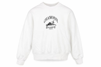 H&M Womens White Graphic Pullover Sweatshirt M