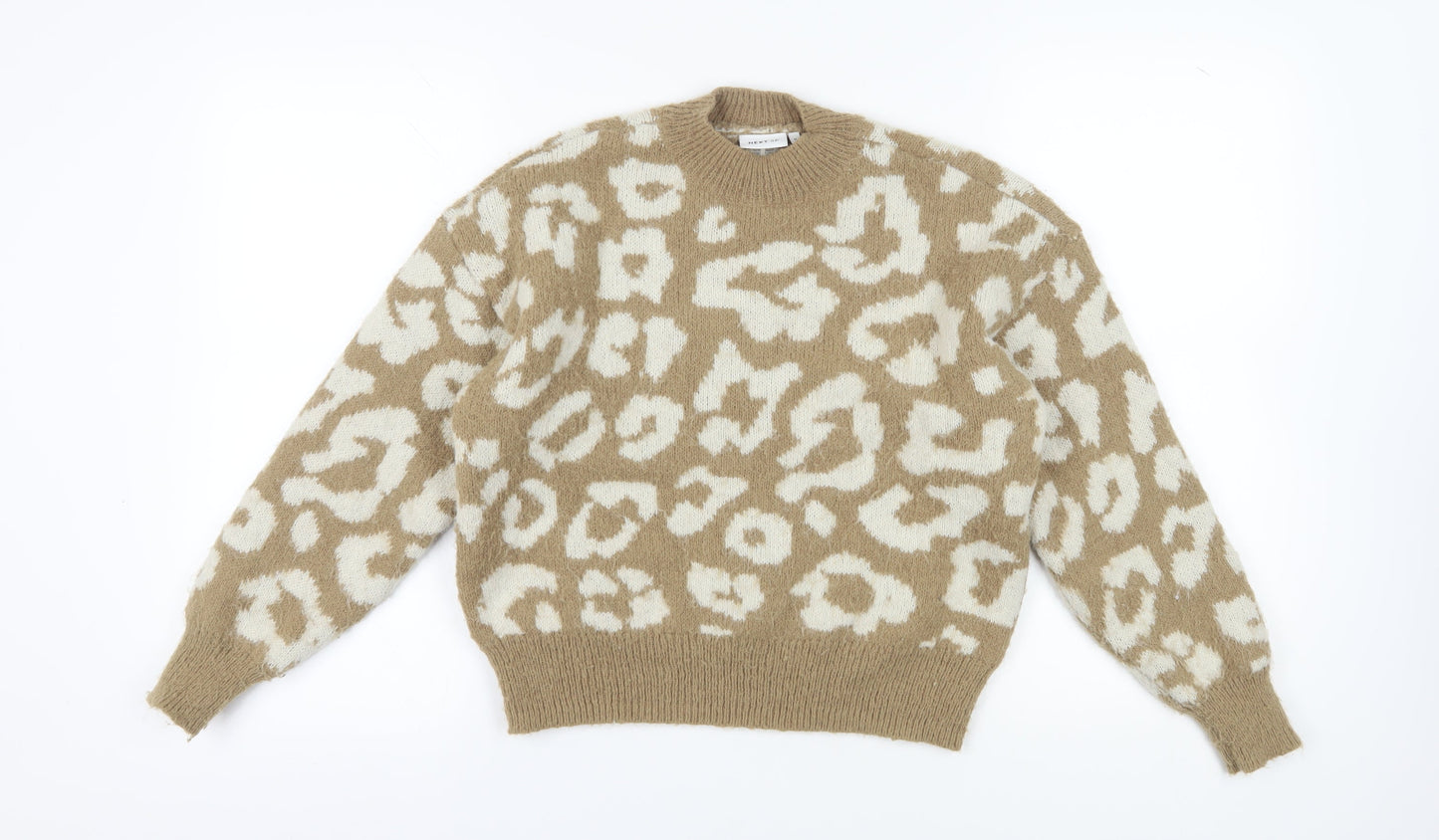 Next Women's Beige Animal Knit Jumper M