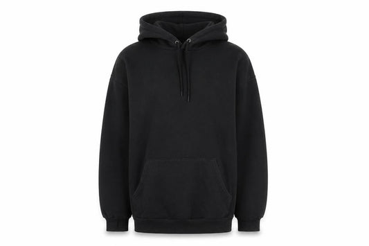 Monki Women's Black Cotton Pullover Hoodie, S
