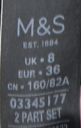 Marks and Spencer Women's Black Parka Jacket Size 8