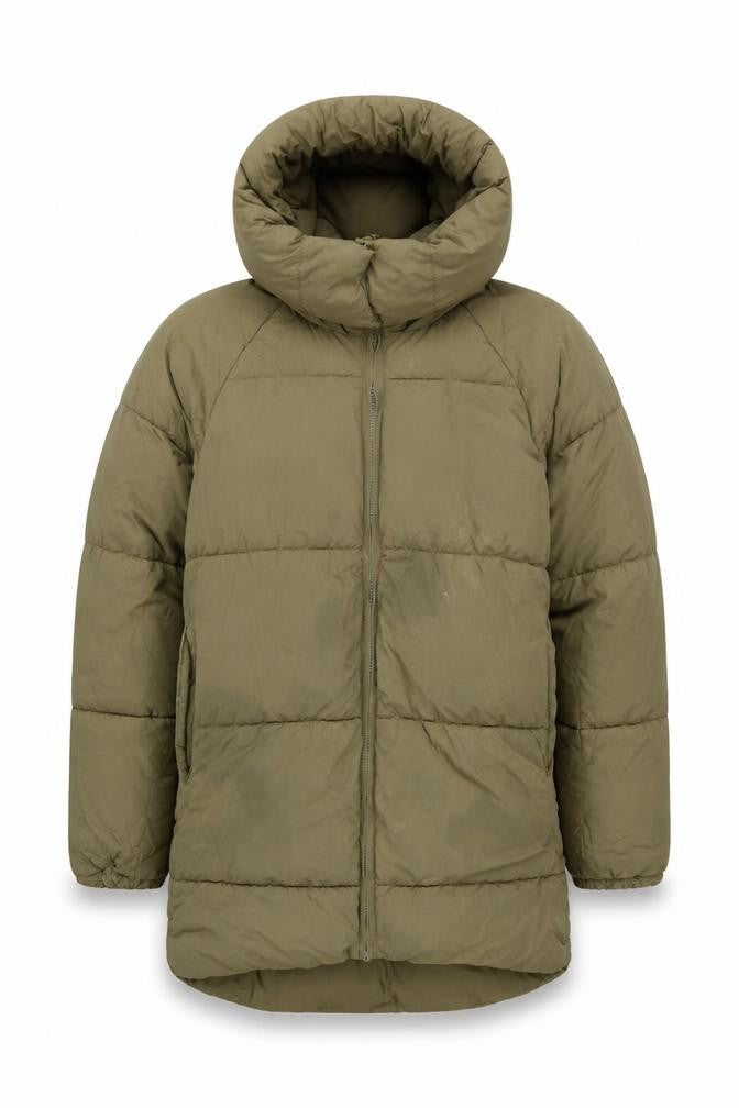 Zara Men's Green XS Puffer Jacket with Hood