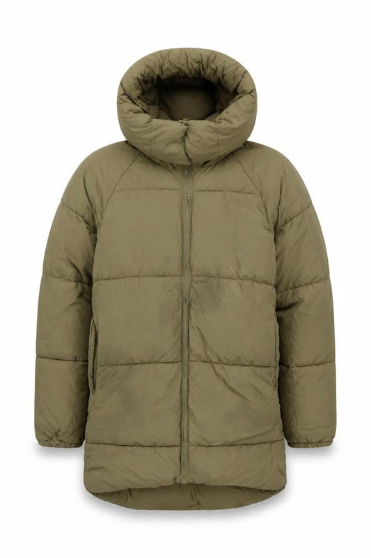 Zara Men's Green XS Puffer Jacket with Hood