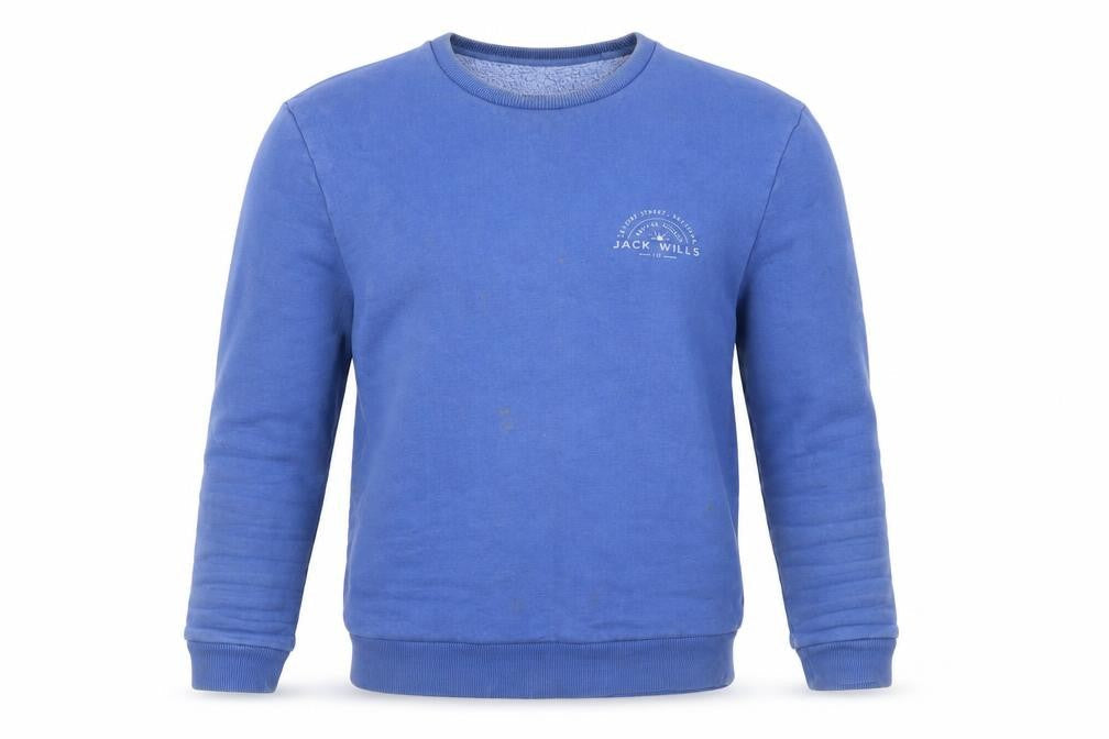 Jack Wills Men's Blue Pullover Sweatshirt - Size S