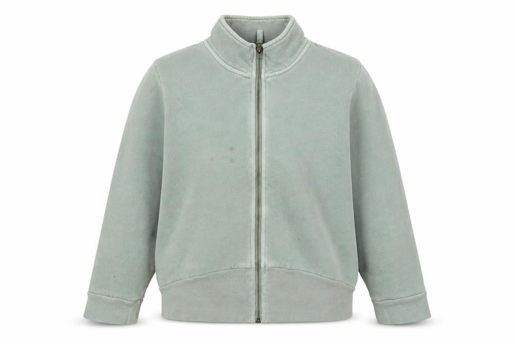 French Connection Women's Green Full Zip Hoodie L