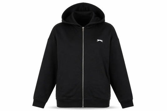 Slazenger Womens Black Full Zip Hoodie, Size 10,