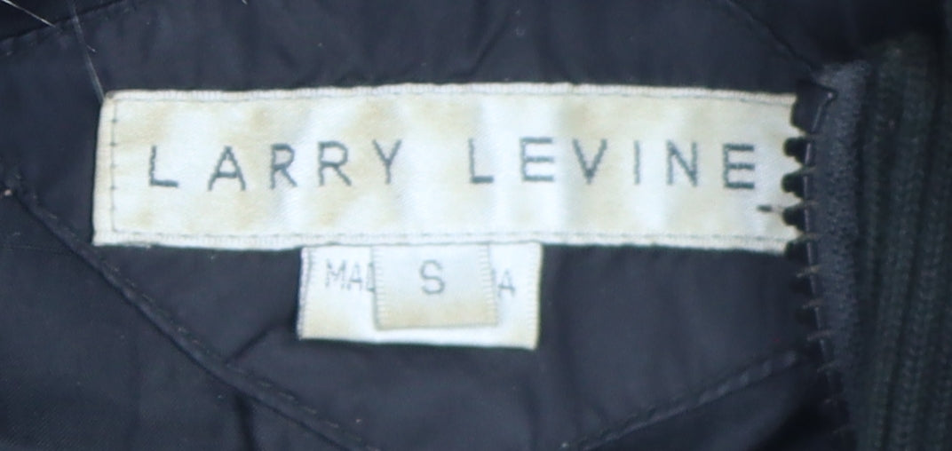 Larry Levine Women's Black S Puffer Coat, Hooded & Lined