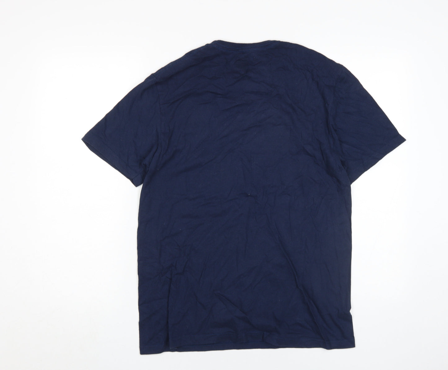 Forest Men's Blue Graphic Print T-Shirt Medium