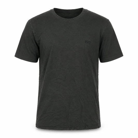 Hugo Boss Men's Green Cotton Crew Neck T-Shirt, S