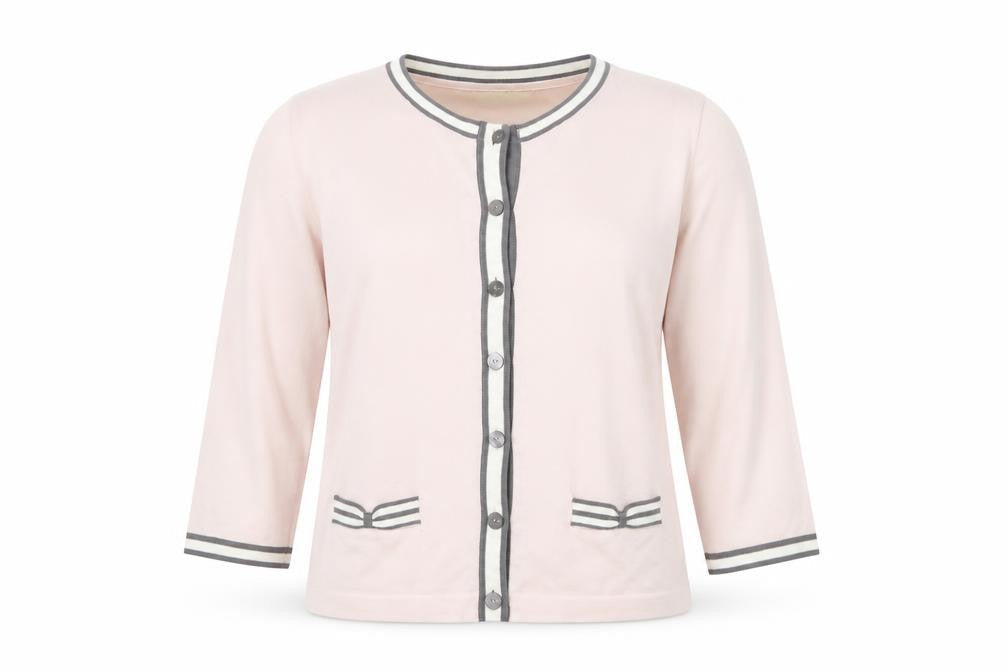 Viyella Women's Pink Cardigan, Medium, Round Neck