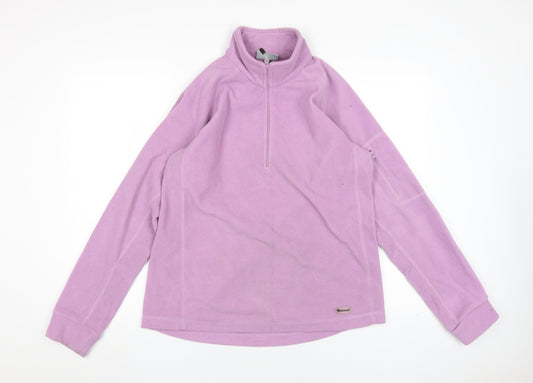 Outdoorscene Women's Purple Fleece Pullover, Size 14-16