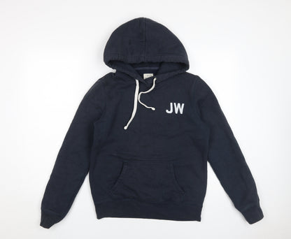 Jack Wills Women's Blue Hoodie Size 10 Pullover