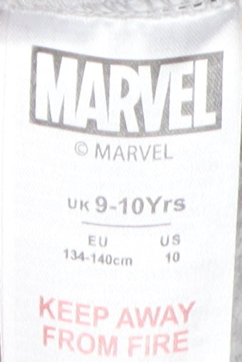 Marvel Boys Grey Pullover Hoodie 9-10 Years