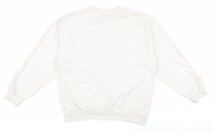 Topman Men's Beige Logo Sweatshirt M Pullover