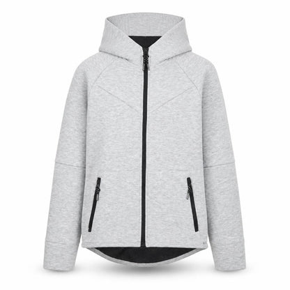 Front view of Urban NXT boys’ grey hooded track jacket - 10 years
