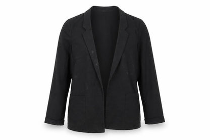 H&M Women's Black Blazer Size 10 Lined Regular Fit