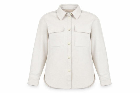 H&M Women's White Mid-Length Jacket, Size S