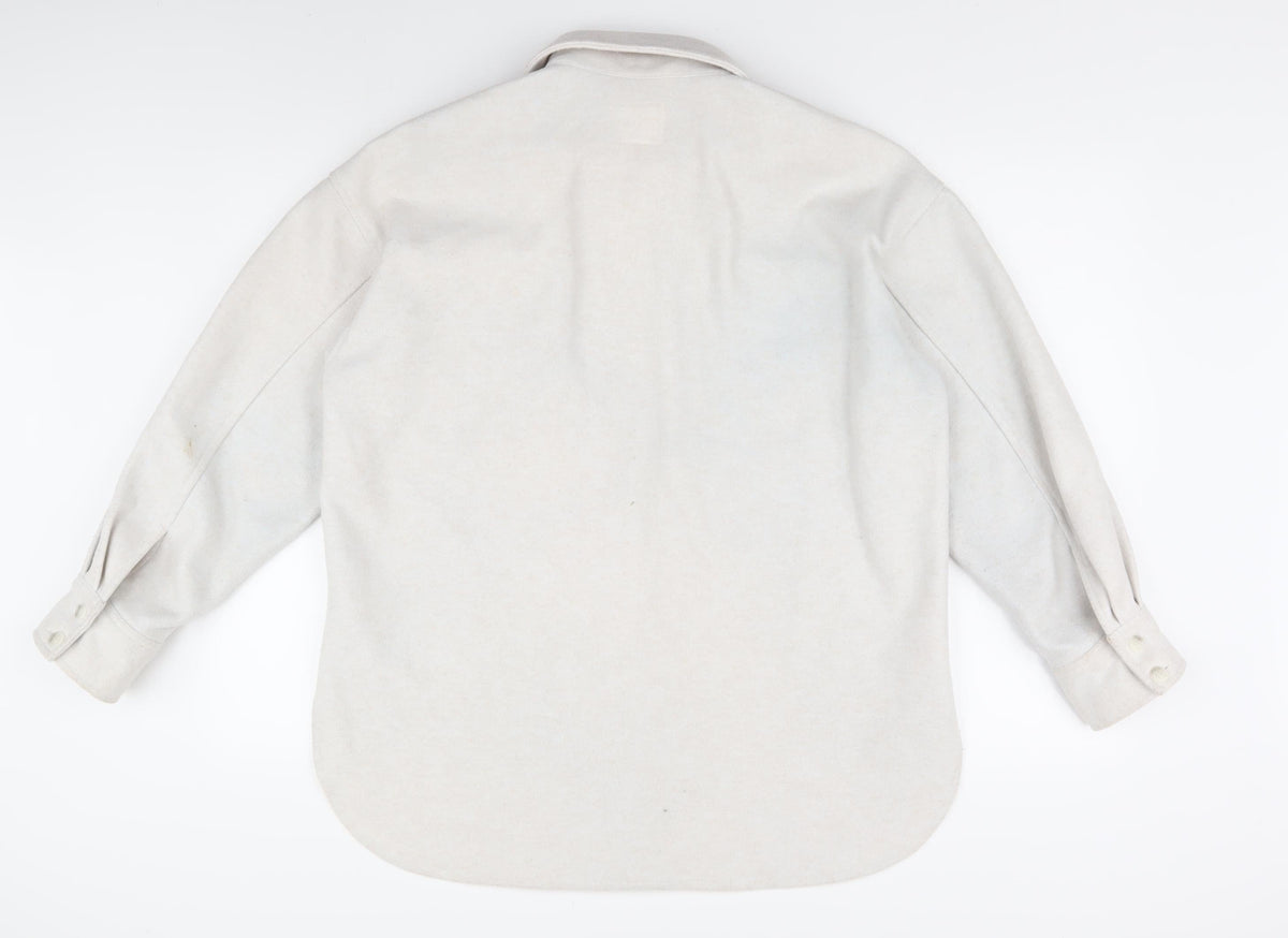 H&M Women's White Mid-Length Jacket, Size S