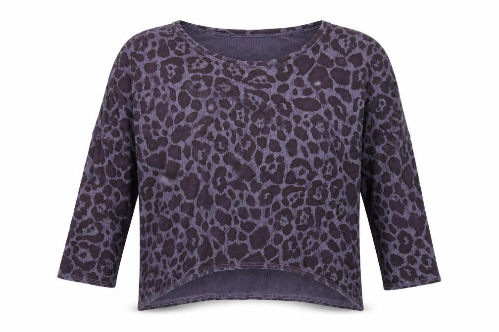 A Postcard from Brighton Women's Top, Purple, Size 10, 3/4 Sleeve