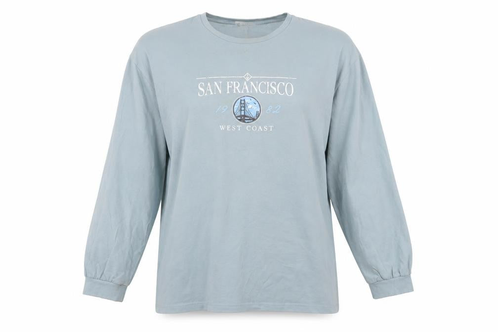 Miss Selfridge Women's Blue Long Sleeve Jersey Top