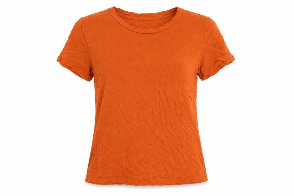 Warehouse Women's Orange Basic T-Shirt Size 10