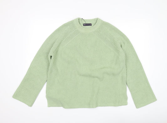 Marks and Spencer Women's Green Pullover Jumper, M, Crew Neck