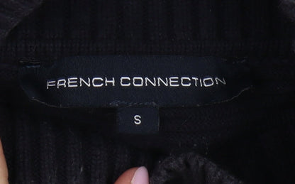 Brand and care label for French Connection Women's Black Striped jumper